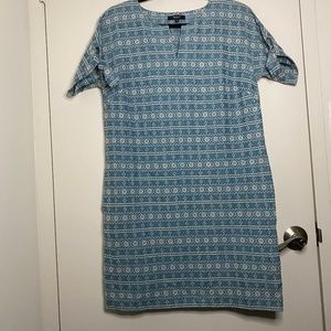 Madewell Embroidered Tie Sleeve Shift Dress S